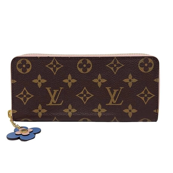 LOUIS VUITTON Portefeuille Clmence Rose Ballerine Monogram - 645-081225 - Picture 1 of 5